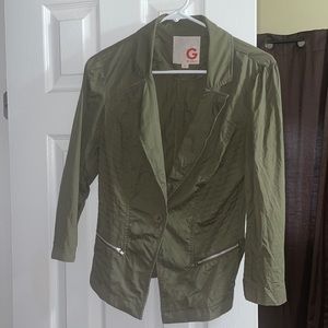 G by Guess Camo Green Blazer